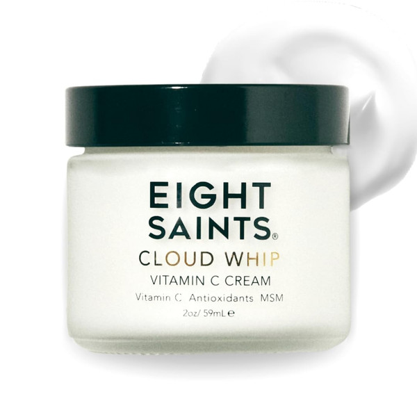Eight Saints Skincare Cloud Whip Vitamin C Face Moisturizer, Day Cream For Women, Anti Aging Cream To Reduce Fine Lines and Wrinkles, with Vitamin B5, Cocoa Butter, and Jojoba Oil, 2 Ounces(Unscented)