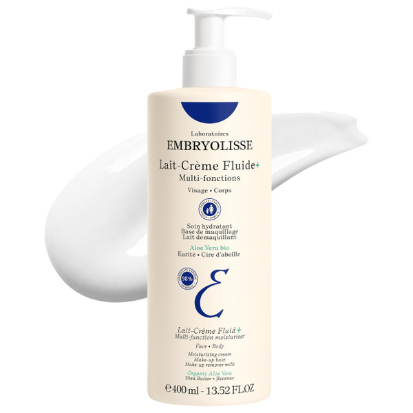 Embryolisse Lait-Crème Fluid+ Face & Body Lotion, Shea Butter & Aloe Vera