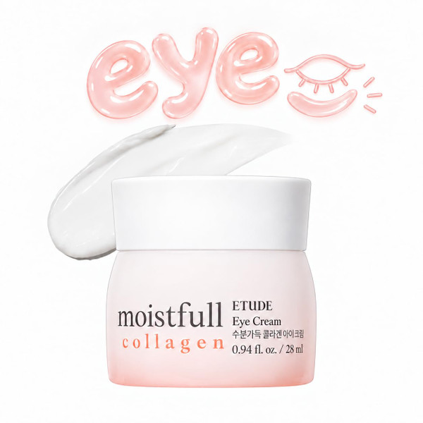 ETUDE Moistfull Collagen Korean Eye Cream, Hydrating, 0.94 fl oz