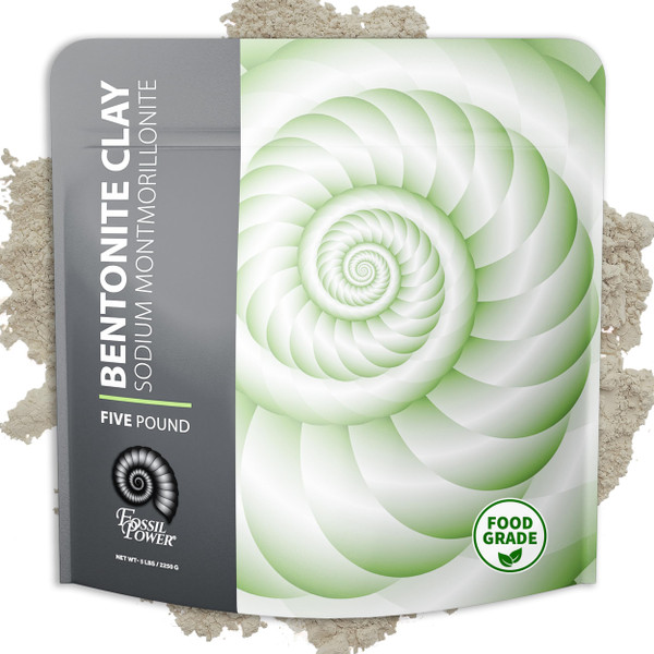 Bentonite Clay Food Grade Powder 5 Lb - Pore Cleansing & Facial Mask