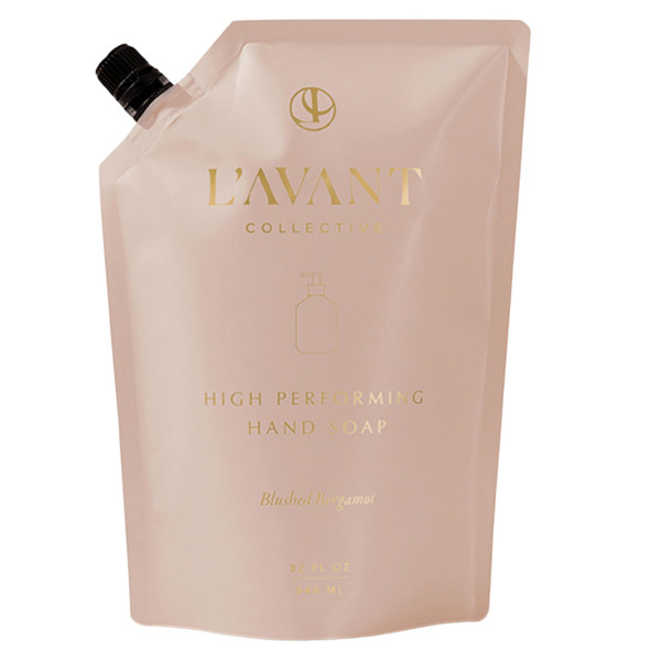 L'AVANT Collective High Performing Hand Soap Refill | Luxurious Ingredients for Soft & Smooth Hands | Notes of Bergamot, Orange Blossom, Amber, Cedar | Blushed Bergamot Scent 32 Fl Oz