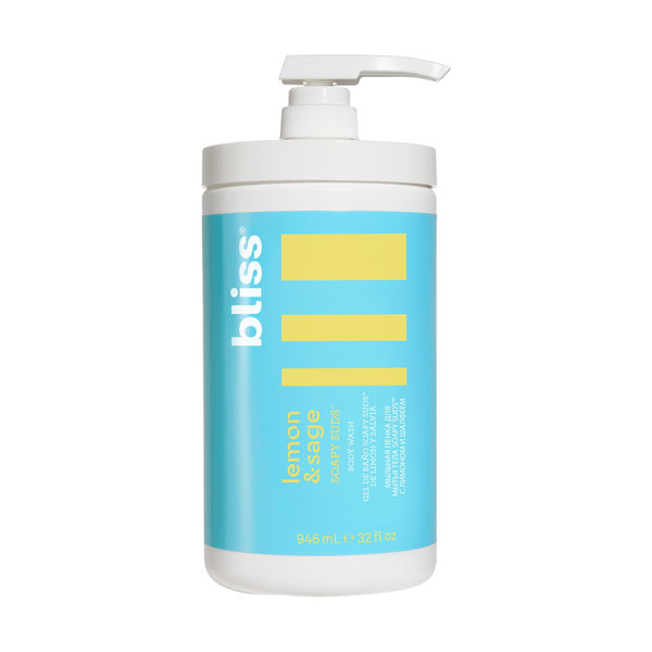 Bliss Soapy Suds Lemon and Sage Body Wash Cleanser - 32 Fl Oz - Skin-Loving