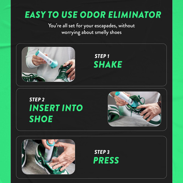 Endees UpFresh 360° Shoe Deodorizer Spray – 6 x 3.38 Fl Ozl I Foot Odor Eliminator Shoe Spray for Smelly Shoes, Feet, Sneakers, Boots, and Gym Bags, Stinky Smell Elimination Deodorant, Travel Size