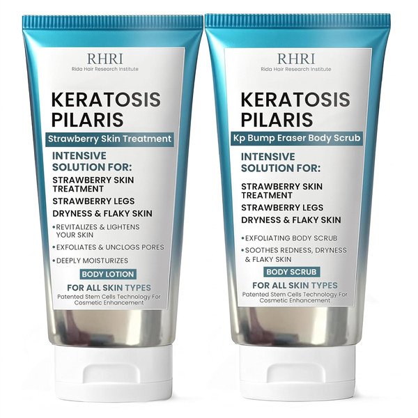 KP Bump Eraser Body Set with 10% AHA Keratosis Pilaris Treatment for Bumps