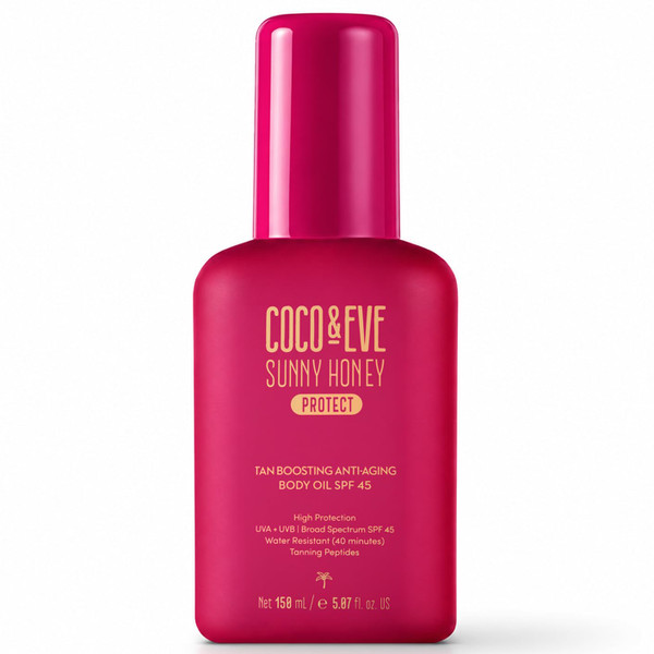 Coco & Eve Tanning Anti Aging Body Oil with SPF 45-5.07 fl oz