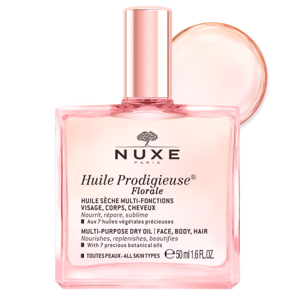 NUXE Huile Prodigieuse Floral French Body Oil for Skin & Hair, 1.6 Fl Oz