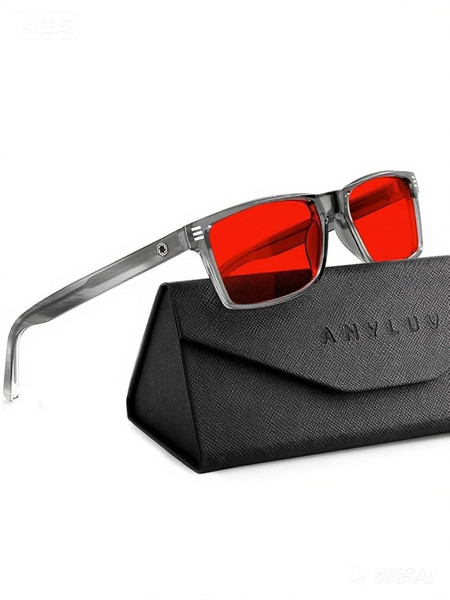 ANYLUV Blue Light Glasses for Sleep, 99.9% Blue Green Light Blocking with Red Lens, Red Glasses Eye Strain Relief Eye Protection