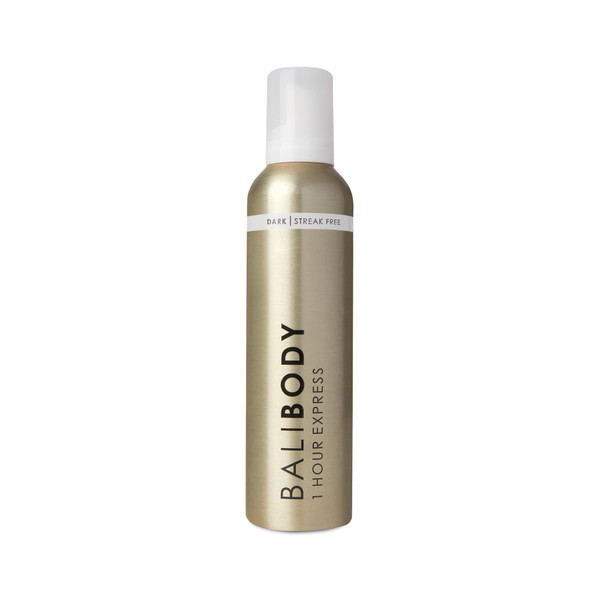 Bali Body 1-Hour Express Self Tanner Foam – Dark Shade, Fast-Drying, Streak-Free, Lightweight Formula for a Natural, Flawless Tan – Self Tan, Fake Tan, Vegan & Cruelty-Free (225 ml/7.61 fl oz)