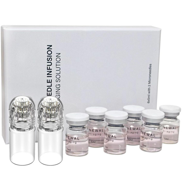 Micro Infusion System For Face,SerumSmooth Skin Facial Serum for Many Skin Types,2-Month-Supply(2*Applicators+6*Serums)
