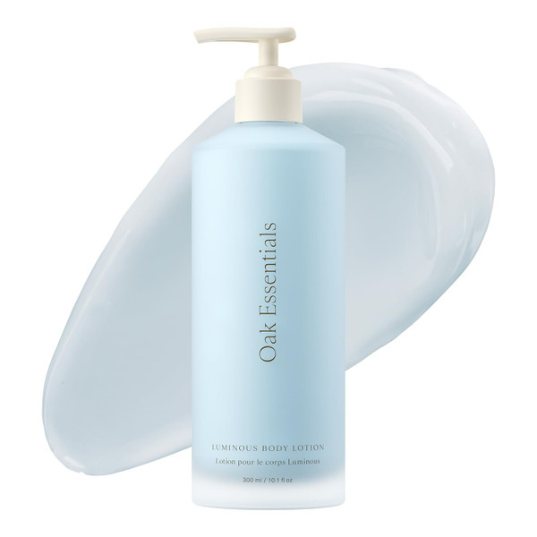 Oak Essentials Luminous Body Lotion, Lightweight Moisturizer, 10.1 fl oz