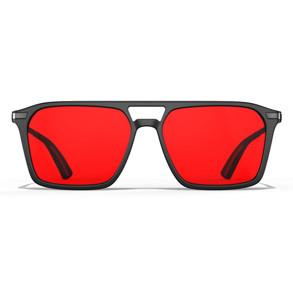 Goiteia Red Blue Light Glasses for Sleep-Blocking Blue & Green Light, Red Tinted Glasses for Relieve Eye Strain & Improve Sleep,Spring Hinges for Superior Comfort