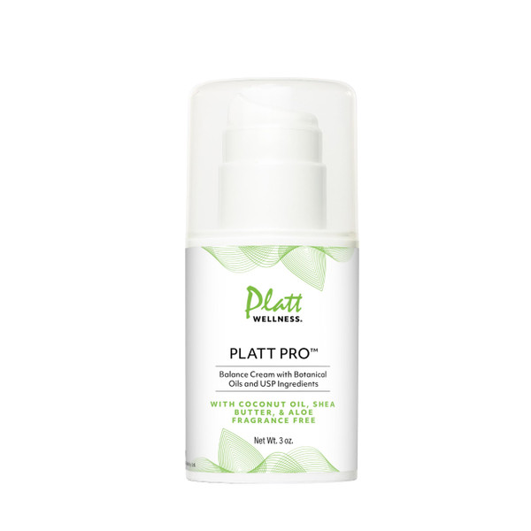 Platt Pro Balance Cream with Botanical Oils and USP Ingredients – 5% Progesterone, Fragrance-Free, Non-GMO, 3 Ounce