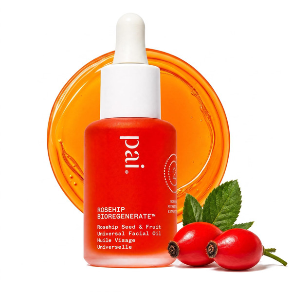 PAI SKINCARE - Organic Rosehip BioRegenerate Universal Facial Oil | Natural, Vegan, Sensitive Skincare (1 fl oz | 30 mL)