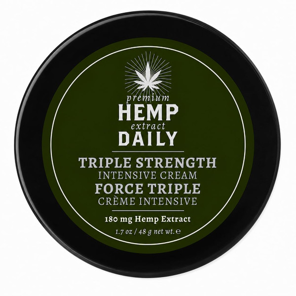 Premium Hemp Extract Daily Triple Hemp Cream, Classic Mint, 1.7oz
