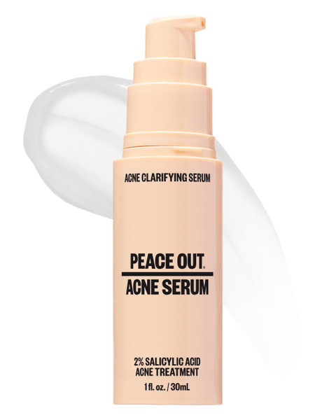 PEACE OUT Acne Face Serum with 2% Salicylic Acid (1 fl oz)