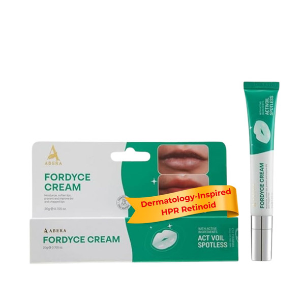 Abera Fordyce Cream – Advanced Formula with HPR (Next-Gen Retinoids), Fordyce Spot Remover For Lips, All-day Moisturizing, Help Improve Dry, Chapped and Dark Lips, For Sensitive Lips (0.7 Oz)