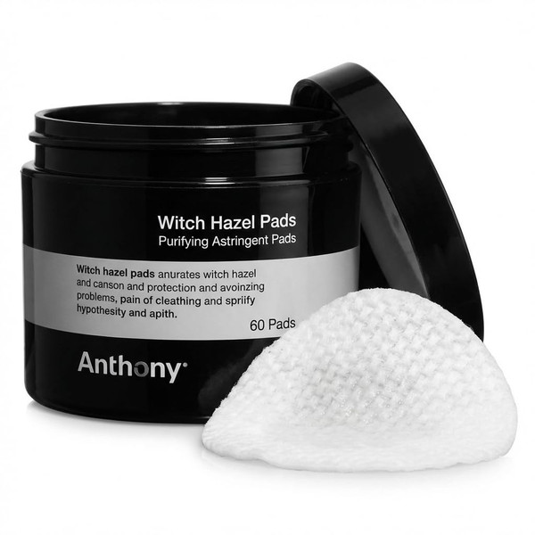 Anthony Witch Hazel Pads Pore Cleaner, 60 Count