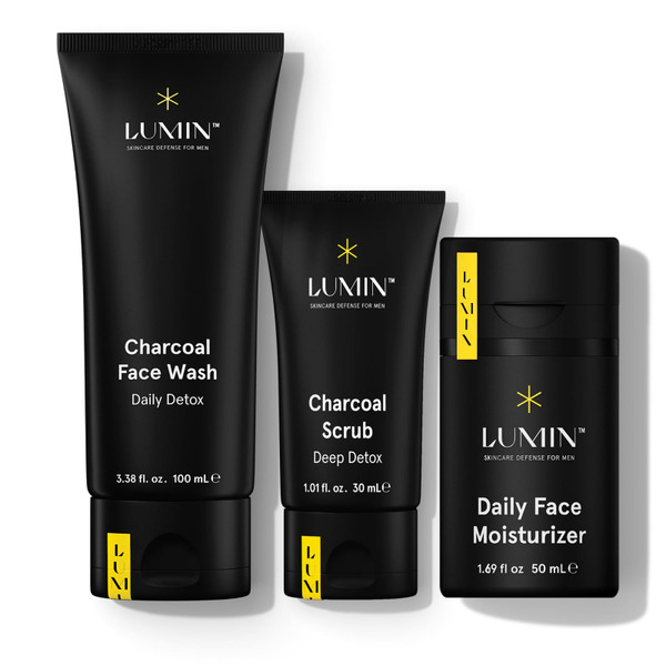 Lumin Smooth Operator Skincare Kit for Men | Face Wash Scrub & Moisturizer