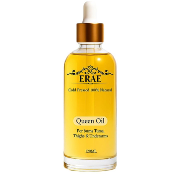 ERAE Queen Body Oil for Crepe Skin – Cold Pressed Botanical Blend for Hydrating & Firm-Looking Skin, Lightweight Fast-Absorbing Body Moisturizing Oil for Arms, Legs & Stomach