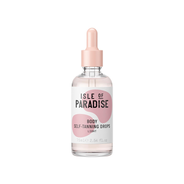 Isle of Paradise Self Tanning Face & Body Drops- Light, Self Tanner Drops for a Natural Bronze, Long-lasting Tan, Cruelty Free, Fragrance Free & Dermatologist-Approved, 2.54 fl. oz