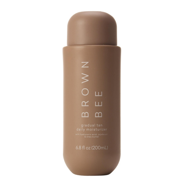 Brown Bee Gradual Tan Daily Moisturizer 200 ml – 4-in-1 Gradual Self Tanner with Hyaluronic Acid, Shea Butter, Jojoba Oil, Vitamin E & Red Tea