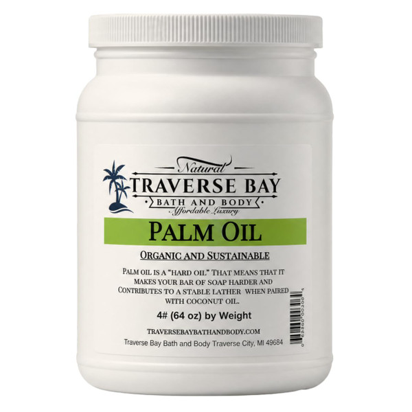 Traverse Bay Bath and Body - Palm Oil - Sustainable, Kosher - 64 Ounce Jar