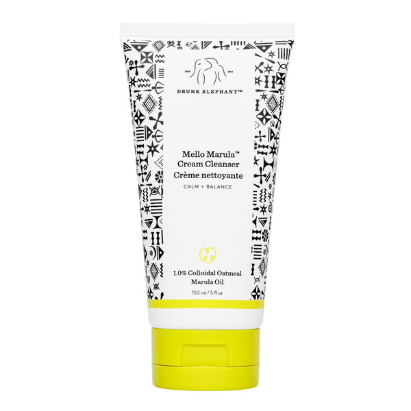 Drunk Elephant Mello Marula Cream Cleanser - 150 ml/5 fl oz - Calming Face Wash - Clean Clinical Skincare - Cruelty-Free - Dermatologist-Tested - Free of Essential Oils, Silicones, and Fragrance