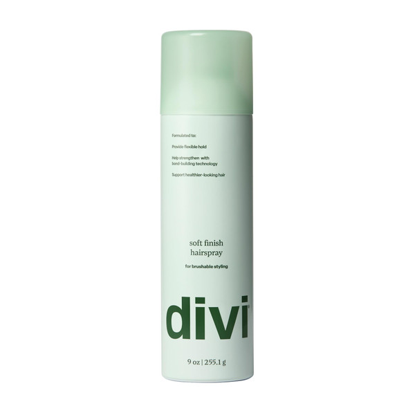 divi Soft Finish Hairspray, 24-Hr Flexible Hold Hair Spray, 9 fl oz