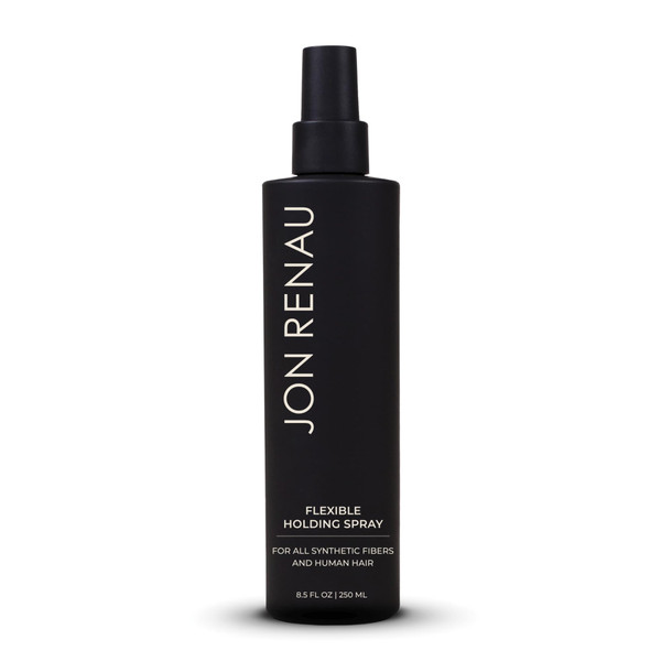 Jon Renau Flexible Holding Spray, Buildable Hold for Human Hair and Synthetic Wigs, Paraben and Sulfate Free Styling Spray, Brushable Finish with Shine and Body, 8.5 oz