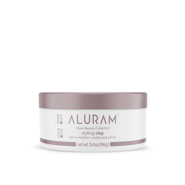 ALURAM Hair Styling Clay, Soft Satin Finish, Clean Beauty Haircare for All Hair Types, 3.4 Fl Oz