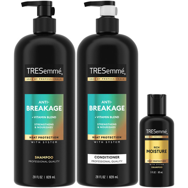 TRESemmé Shampoo & Conditioner, Anti-Breakage + Keratin Mask – Strengthening Products for Dry, Damaged Hair