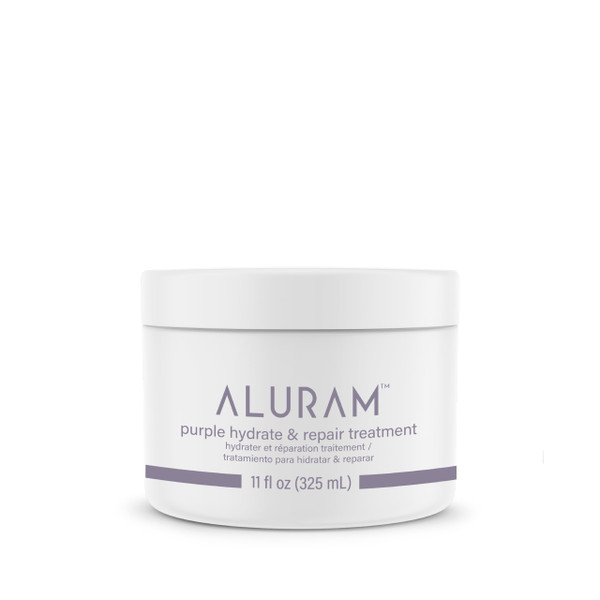 Aluram Purple Hydrate & Repair Hair Treatment, Intense Moisture Infusion, Clean Hydration Boost for Silver & Color Treated Hair,11 Fl Oz
