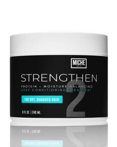 Miche Strengthen Protein Deep Conditioner – Paraben-Free Conditioner for Curly, Kinky & Wavy Hair – Breakage Control, Strengthening & Color Safe – Hydrolyzed Baobab Protein – 8oz