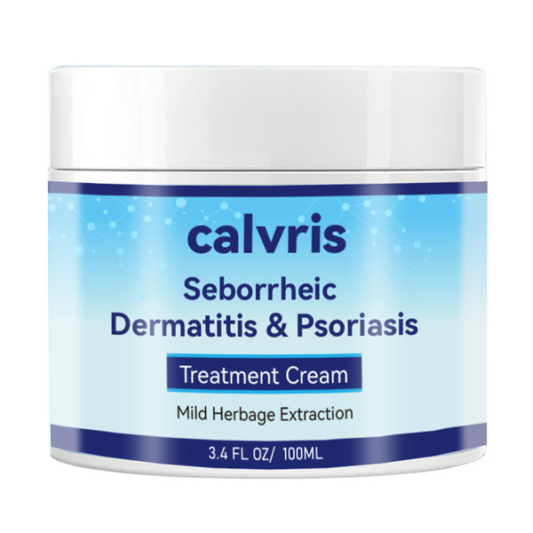 Calvris Scalp Comfort Balm - Steroid-Free Botanical Formula for Dry, Itchy Scalp & Skin, 3.4 Fl Oz | Natural Soothing Relief with Cooling Sensation
