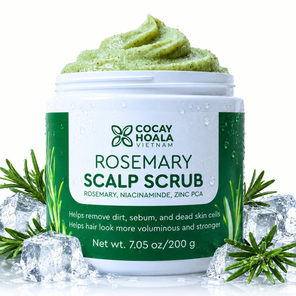 COCAY HOALA Rosemary Scalp Scrub, Scalp Exfoliator for Buildup, 7.05 Oz