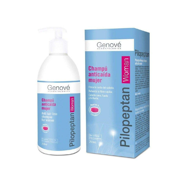 GENOVÉ Pilopeptan for Women 250ml - Hair Care - Daily Use - Hair Regrowth Treatment - Anti-Hair Loss Shampoo - Rich In Nutrients - Active And Natural Ingredients