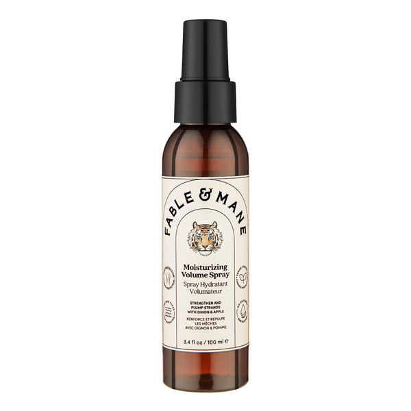 Fable & Mane Moisturizing Volume Spray, Softens and Plumps for Thicker, Fuller Hair. Non-sticky, Heat Protection, Root Lift Spray for Fine Hair