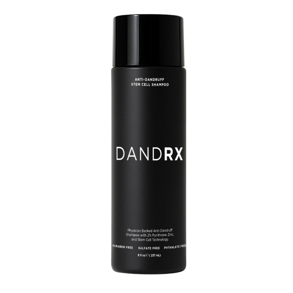 DANDRX Anti-Dandruff Shampoo with 2% Pyrithione Zinc & Stem Cells, Extra Strength for Flaky, Itchy, Oily & Dry Scalp, Fragrance Free, Color Safe, Sulfate Free
