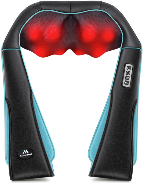 MagicMakers Fathers Day Dad Gifts, Shiatsu Neck Massager with Heat for Pain Relief Deep Tissue – Christmas Gift for Women, Men, Mom, Dad, Her, Him– Amazing Back & Shoulder Relief from Daughter or Son