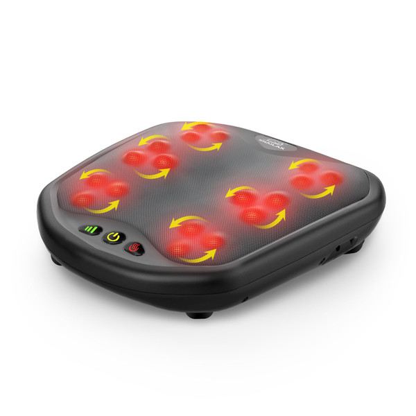 Snailax Shiatsu Foot Massager with Heat, Washable Cover Kneading Foot & Back Massager, Heated Feet Warmer, Electric Feet Massager Machine for Plantar Fasciitis