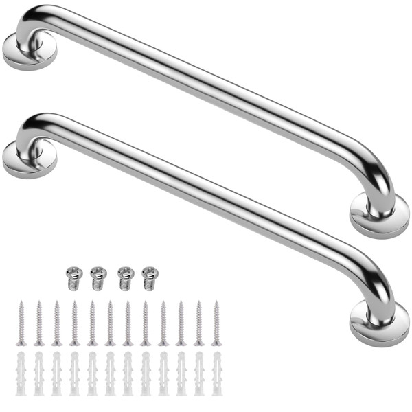 Gotega Shower Grab Bar 2 Pack,Stainless Steel Bathroom Grab Bar Shower Bath Handle Grab Bars for Bathtub Showers 36 Inch