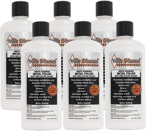 Schultz Laboratories Metal Polish - Perfect for Stainless Steel, Brass, Aluminum, Chrome, Gold, Silver - Multi-Purpose Cleaner, Sealant, Rust Remover/Preventer for Cars, Jewelry, Boats & More - 6 Pack