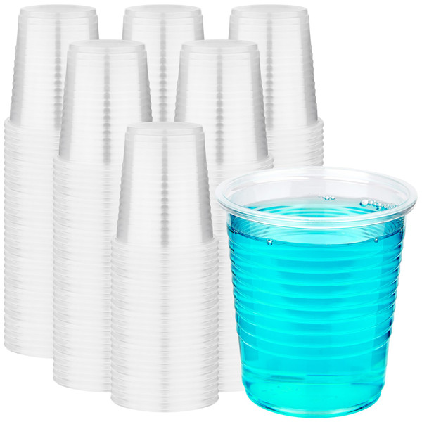 RACETOP 2000 Pack 3 oz Plastic Cups, Clear Disposable Plastic Cups Bulk, Cold Drinking Party Cup, Transparent for Wedding, Thanksgiving, Christmas, Party