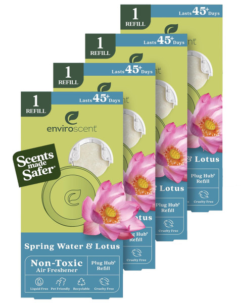 Enviroscent Plug Hub Refills 4ct - Spring Water & Lotus