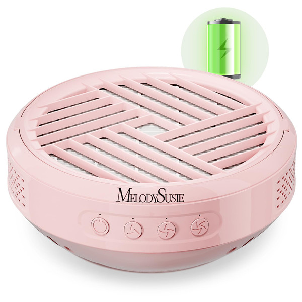 MelodySusie Advanced Cordless Nail Dust Collector, SProR 3500RPM Powerful Portable Nail Vacuum Fan with 3 Suction Modes,Reusable Filter & Low Noise for Mobile Nail Tech, DIY Nail Artist & Home Use
