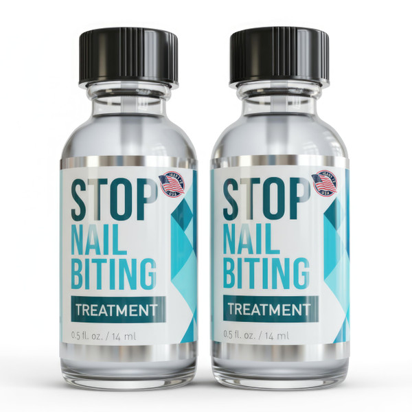 Stop Nail Biting Treatment for Kids & Adults – Bitter Taste No-Bite Nail Polish, Thumb Sucking Deterrent, Non-Toxic Safe Formula, Supports Healthy Nail Growth – 0.5 fl oz