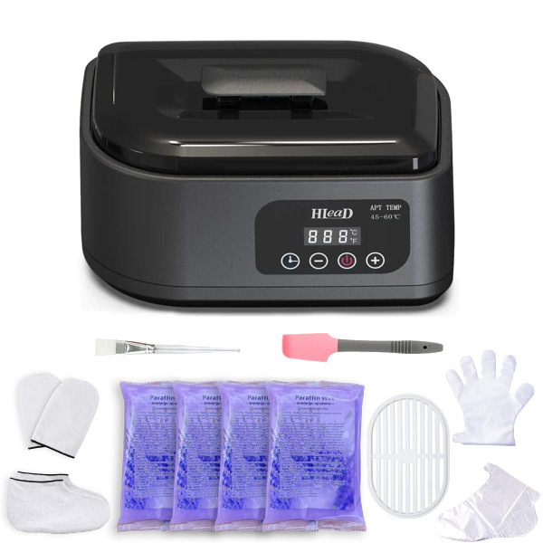 HLead Paraffin Wax Machine for Hand and Feet，Touchscreen Paraffin Wax Warmer with Wax Moisturizing Paraffin Spa Wax Bath Kit, Large Capacity at Home for Smooth and Soft Skin