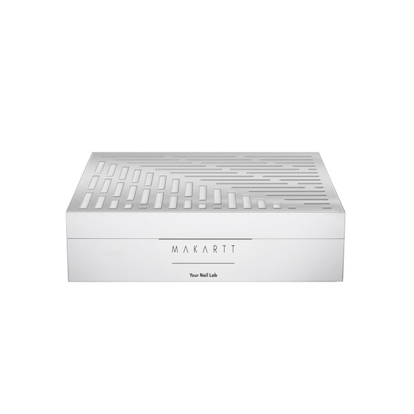 Makartt Nail Dust Collector - Dust Collector Nail Tech Quite SYMPHONEE Dust Extractor Vacuum for Acrylic & Gel Nails Plug-in Ultra Thin Portable with Reusable Filter White