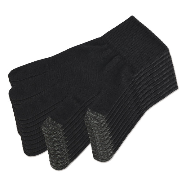 Donfri 10 Pairs Cotton Moisturizing Gloves Men Touchscreen Fingers for Eczema Dry Hands Hand Care Overnight Moisturizing (Medium-Black)