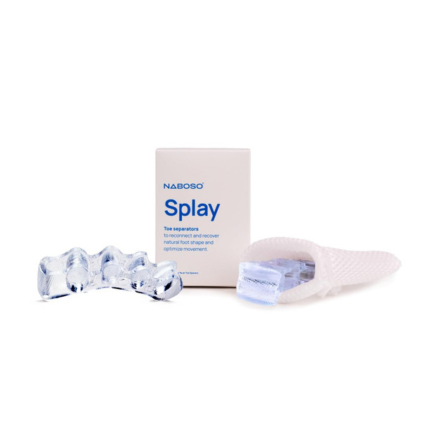 NABOSO Splay 2.0 Gel Toe Separators for Women & Men | Improves Toe Alignment, Relieves Foot Fatigue & Supports Natural Foot Posture - Durable, Comfortable Design for Daily Use | Pack of 1 - Clear